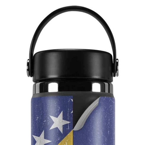 Bosnia and Herzegovina Flag Distressed Hydro Flask 20oz Wide Mouth Skin