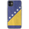 Bosnia and Herzegovina Flag Distressed iPhone 11 Clear Case