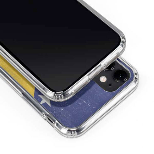Bosnia and Herzegovina Flag Distressed iPhone 11 Clear Case