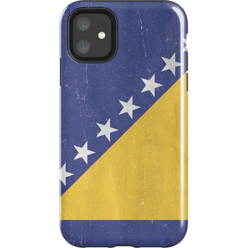 Bosnia and Herzegovina Flag Distressed iPhone 11 Impact Case