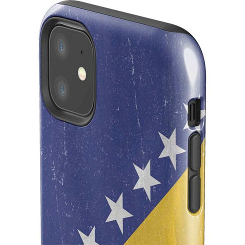 Bosnia and Herzegovina Flag Distressed iPhone 11 Impact Case