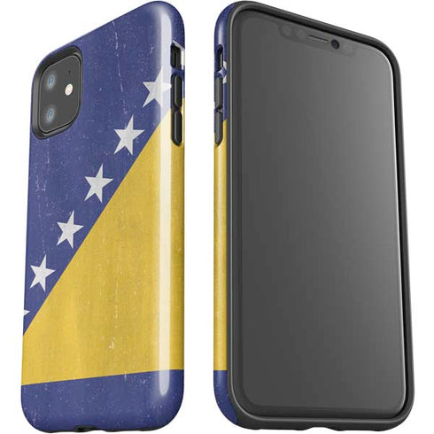 Bosnia and Herzegovina Flag Distressed iPhone 11 Impact Case