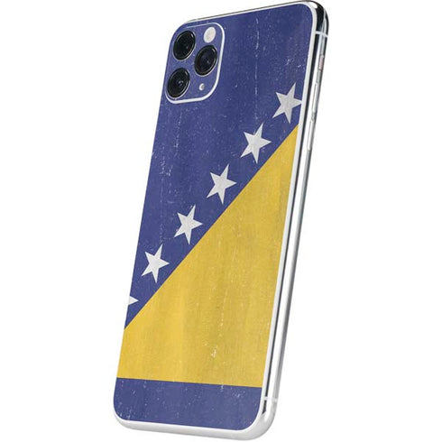 Bosnia and Herzegovina Flag Distressed iPhone 11 Pro Max Skin