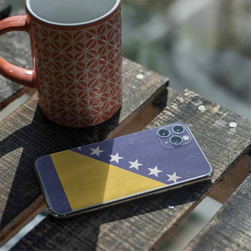 Bosnia and Herzegovina Flag Distressed iPhone 11 Pro Max Skin