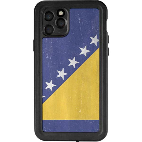 Bosnia and Herzegovina Flag Distressed iPhone 11 Pro Waterproof Case