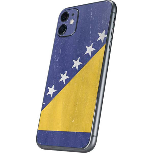 Bosnia and Herzegovina Flag Distressed iPhone 11 Skin