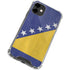 Bosnia and Herzegovina Flag Distressed iPhone 12 Clear Case