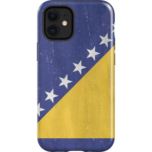 Bosnia and Herzegovina Flag Distressed iPhone 12 Mini Impact Case