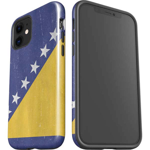 Bosnia and Herzegovina Flag Distressed iPhone 12 Mini Impact Case