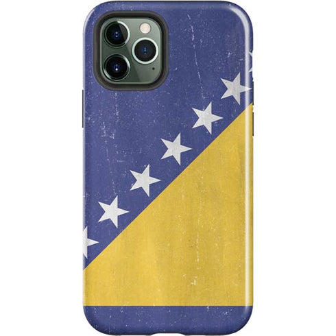 Bosnia and Herzegovina Flag Distressed iPhone 12 Pro Impact Case