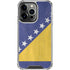 Bosnia and Herzegovina Flag Distressed iPhone 15 Pro Clear Case
