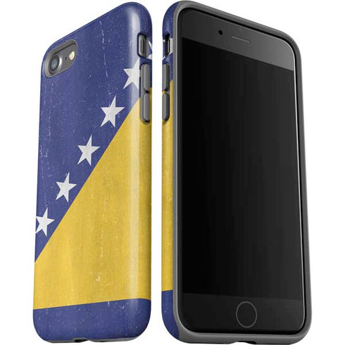 Bosnia and Herzegovina Flag Distressed iPhone SE (2nd & 3rd Gen) Pro Case