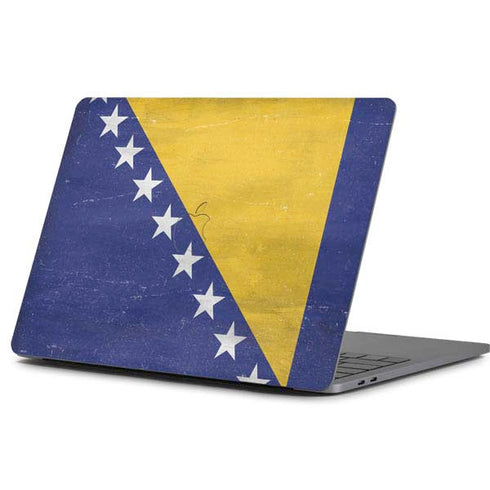 Bosnia and Herzegovina Flag Distressed Apple MacBook Pro 13-inch Skin