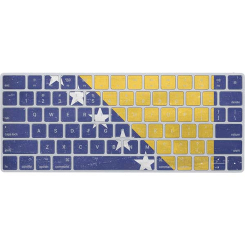 Bosnia and Herzegovina Flag Distressed Magic Keyboard Skin