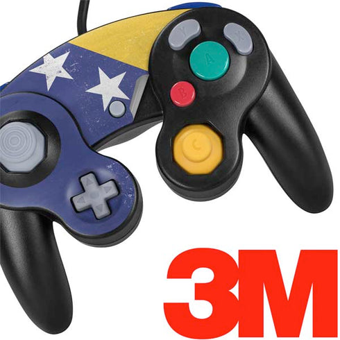 Bosnia and Herzegovina Flag Distressed Nintendo GameCube Controller Skin