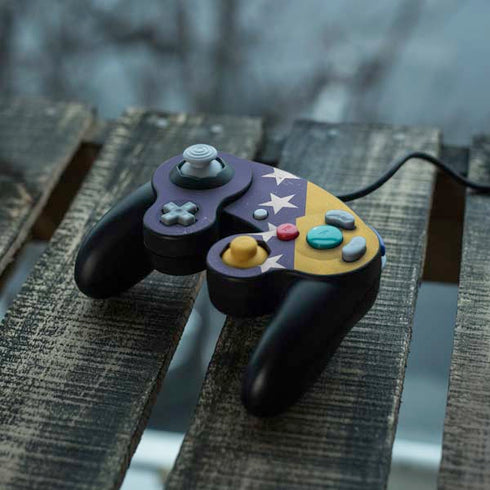Bosnia and Herzegovina Flag Distressed Nintendo GameCube Controller Skin