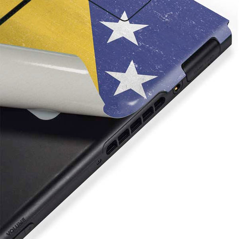 Bosnia and Herzegovina Flag Distressed Nintendo Switch Bundle Skin