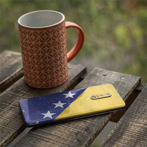 Bosnia and Herzegovina Flag Distressed OnePlus 7 Pro Skin