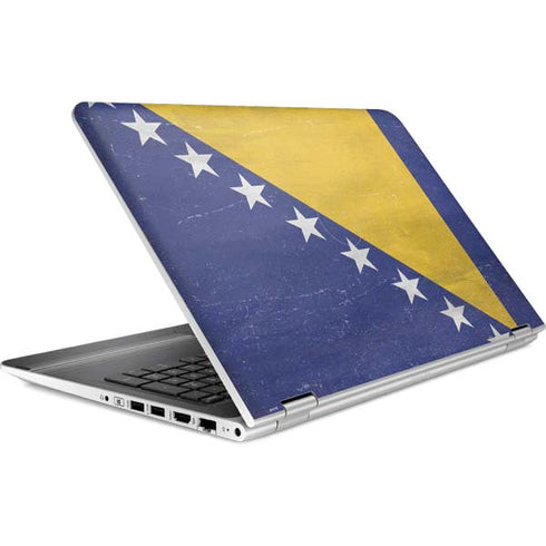 Bosnia and Herzegovina Flag Distressed HP Pavilion Skin