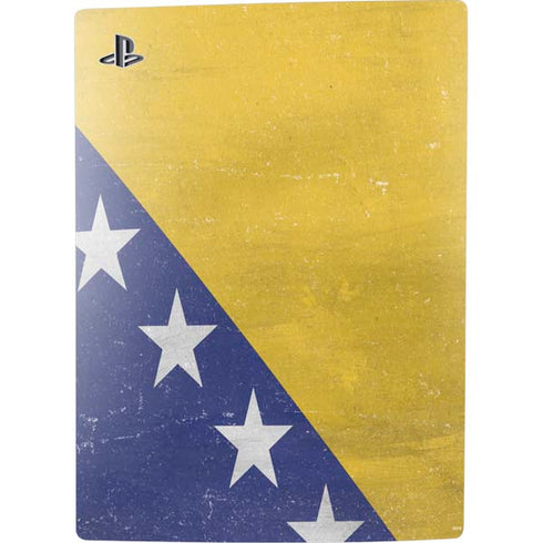 Bosnia and Herzegovina Flag Distressed PS5 Console Skin