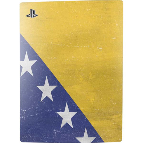 Bosnia and Herzegovina Flag Distressed PS5 Digital Edition Bundle Skin
