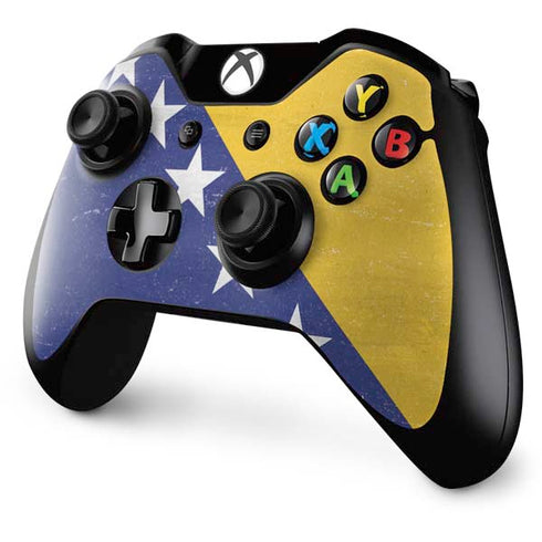 Bosnia and Herzegovina Flag Distressed Xbox One Controller Skin