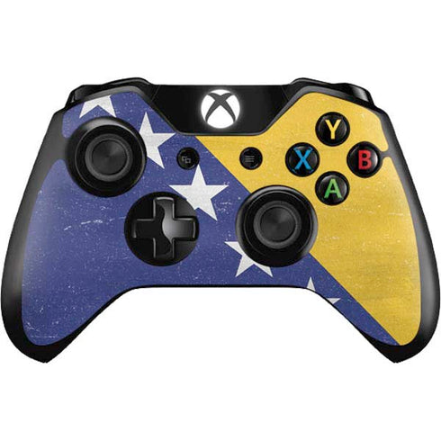 Bosnia and Herzegovina Flag Distressed Xbox One Controller Skin