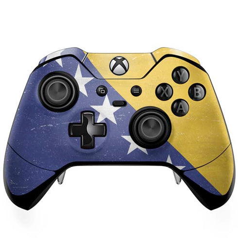 Bosnia and Herzegovina Flag Distressed Xbox One Elite Controller Skin