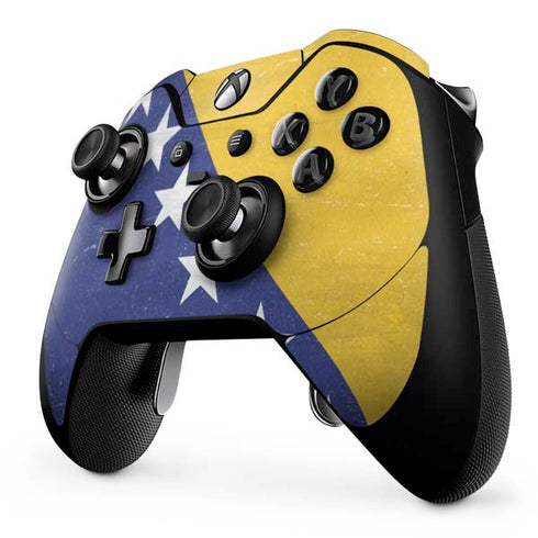 Bosnia and Herzegovina Flag Distressed Xbox One Elite Controller Skin
