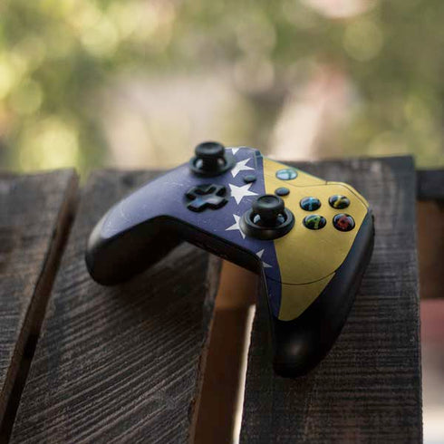 Bosnia and Herzegovina Flag Distressed Xbox One Elite Controller Skin