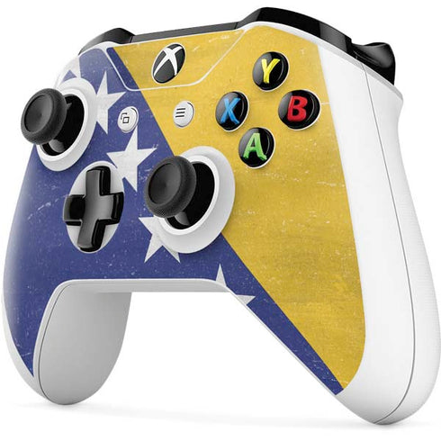 Bosnia and Herzegovina Flag Distressed Xbox One S All-Digital Edition Bundle Skin
