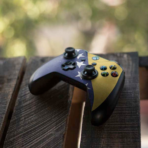 Bosnia and Herzegovina Flag Distressed Xbox One S Controller Skin