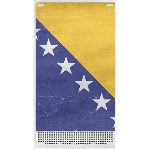 Bosnia and Herzegovina Flag Distressed Xbox Series S Console Skin