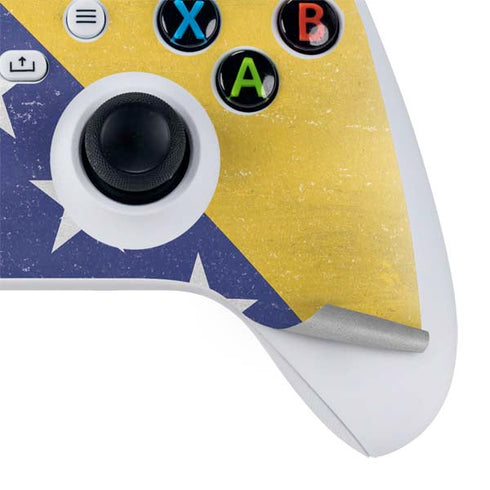 Bosnia and Herzegovina Flag Distressed Xbox Series S Controller Skin