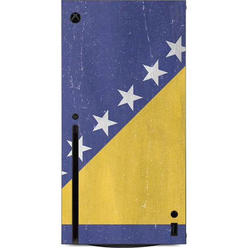 Bosnia and Herzegovina Flag Distressed Xbox Series X Console Skin