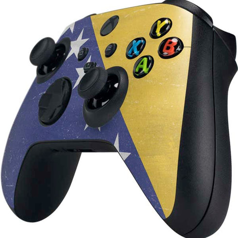 Bosnia and Herzegovina Flag Distressed Xbox Series X Controller Skin