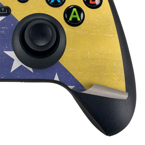 Bosnia and Herzegovina Flag Distressed Xbox Series X Controller Skin