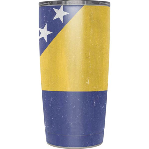 Bosnia and Herzegovina Flag Distressed Yeti 20oz Tumbler Skin