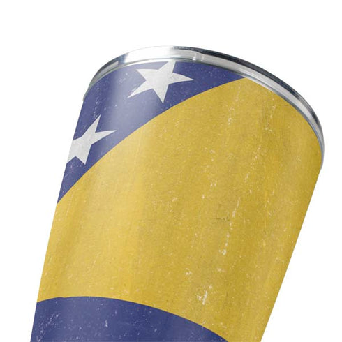 Bosnia and Herzegovina Flag Distressed Yeti 20oz Tumbler Skin