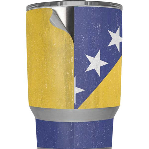 Bosnia and Herzegovina Flag Distressed Yeti 20oz Tumbler Skin