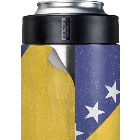 Bosnia and Herzegovina Flag Distressed Yeti Colster Can Insulator Skin