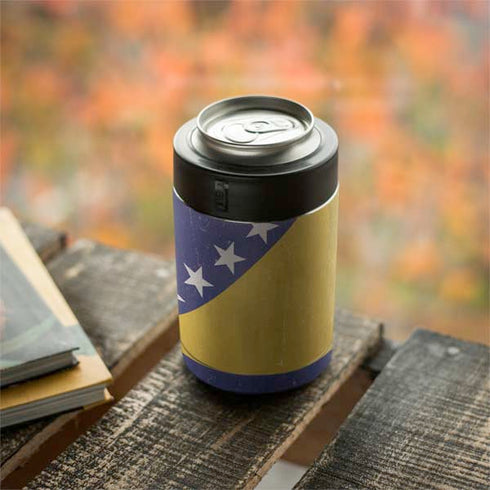 Bosnia and Herzegovina Flag Distressed Yeti Colster Can Insulator Skin