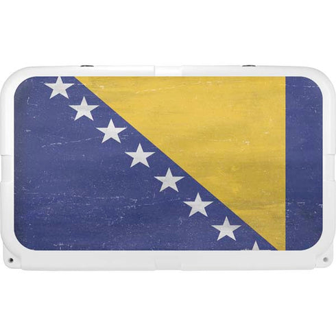 Bosnia and Herzegovina Flag Distressed YETI Tundra 45 Hard Cooler Skin