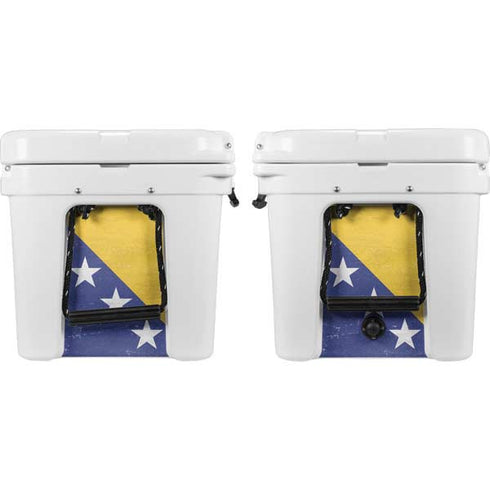 Bosnia and Herzegovina Flag Distressed YETI Tundra 45 Hard Cooler Skin