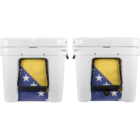 Bosnia and Herzegovina Flag Distressed YETI Tundra 75 Hard Cooler Skin