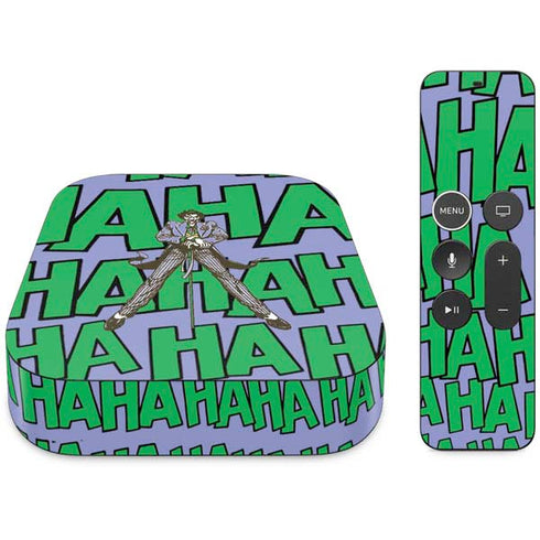 DC Comics The Joker Vintage pose pattern Apple TV Skin