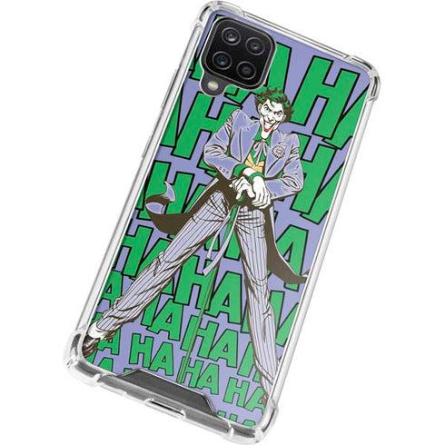 DC Comics The Joker Vintage pose pattern Galaxy A12 Clear Case