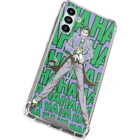 DC Comics The Joker Vintage pose pattern Galaxy A13 5G Clear Case