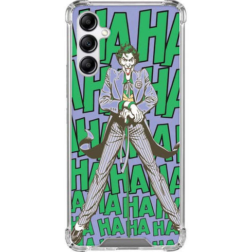 DC Comics The Joker Vintage pose pattern Galaxy A14 5G Clear Case
