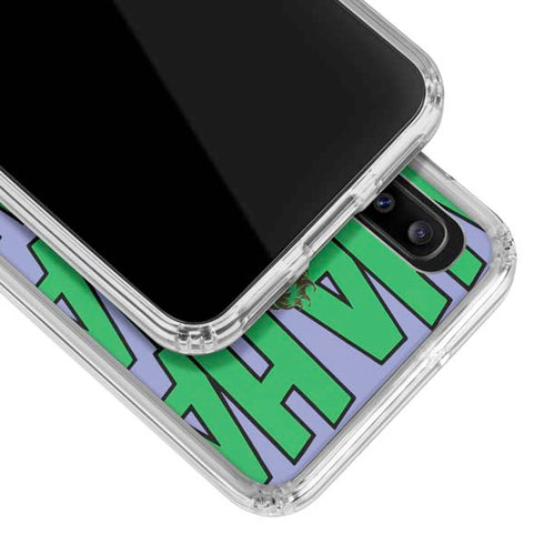 DC Comics The Joker Vintage pose pattern Galaxy A30 Clear Case